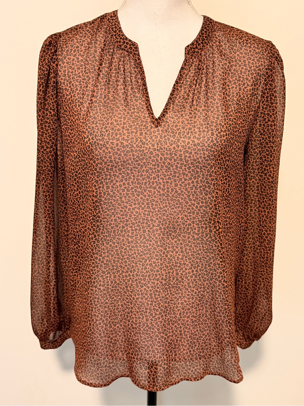 Pleione leopard blouse size S